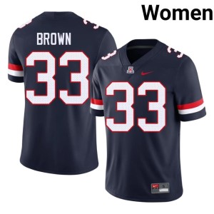 U of A Navy #33 Alumni Womens Kason Brown College Football Jerseys 331774-714