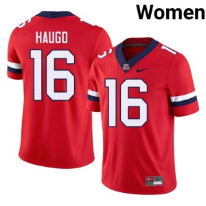 AZ Wildcats Women's #16 2026-27 Luke Haugo Red College Football Jersey 121372-774