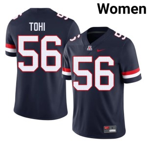 Wildcats Navy Sione Tohi Women University #56 College Football Jerseys 756393-117