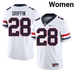 Arizona Wildcats Womens Swayde Griffin White College Football High School #28 Jersey 252621-413