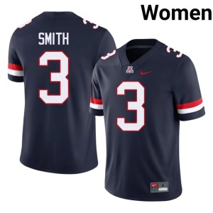AZ Wildcats College Football Women's Tre Smith #3 Navy Embroidery Jersey 826190-175