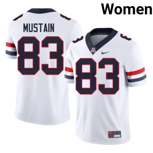 The Wildcats #83 Womens College Football Tyler Mustain White High School Jersey 702974-351