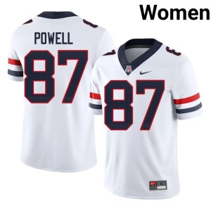AZ Wildcats Tyler Powell 2026-27 College Football White Women #87 Jerseys 517298-178