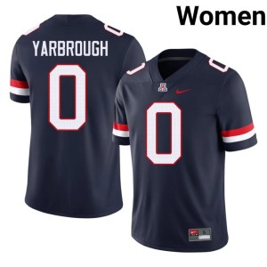 University of Arizona 2026 Women Wesley Yarbrough College Football #0 Navy Jerseys 252107-864