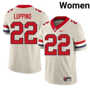 Cats NCAA Art Luppino Womens College Football Cream #22 Jerseys 200278-539