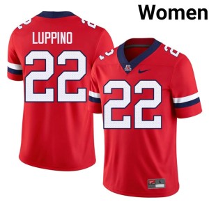 Wildcats #22 Art Luppino NCAA Womens College Football Red Jersey 611217-799