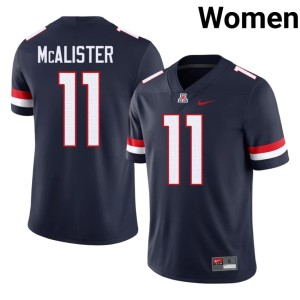 UA Navy Womens #11 Alumni Chris McAlister College Football Jerseys 728704-266