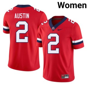 Wildcats Women #2 Red College Football Daylen Austin High School Jersey 967144-133