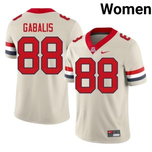 UA College Football Cream Henry Gabalis Limited #88 Women Jersey 115706-389