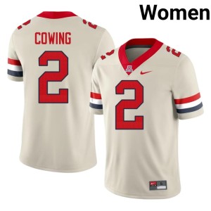 UA Jacob Cowing Womens #2 College Football Limited Cream Jersey 356200-608