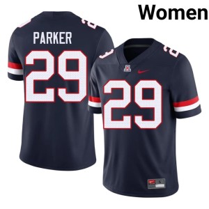 Arizona Wildcats Women's Navy College Football Jaden Parker #29 Limited Jerseys 158877-767