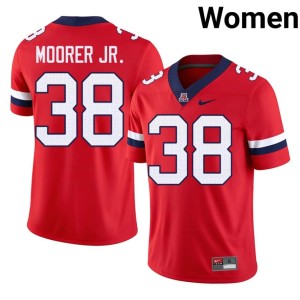 Arizona Women Red Kevin Moorer Jr. College Football #38 University Jerseys 100739-710
