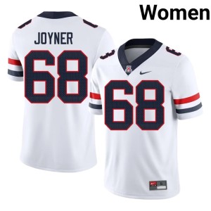 U of A High School College Football Malachi Joyner Women's #68 White Jerseys 318395-599