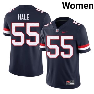 University of Arizona College Football University Navy #55 Women Nathan Hale Jerseys 747807-706