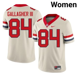 Wildcats College Football #84 Rodney Gallagher III Womens Embroidery Cream Jersey 320194-794