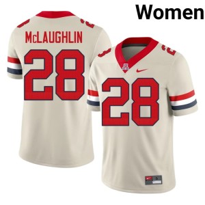 University of Arizona Steve McLaughlin #28 College Football High School Cream Womens Jerseys 262732-561