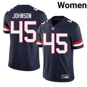 Wildcats #45 College Football Replica Victory Johnson Women's Navy Jerseys 421760-728