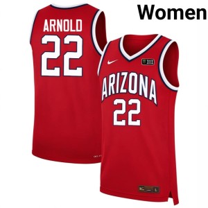 U of A Addison Arnold Red Women's College Basketball University #22 Jersey 876185-584