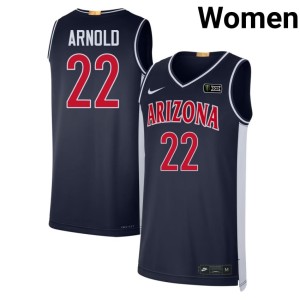 Cats NCAA Addison Arnold #22 Retro Navy Womens Jerseys 790417-788