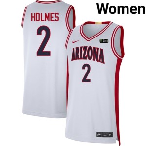UA Wildcats Women White College Basketball #2 2026-27 Cameron Holmes Jerseys 824800-264