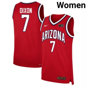 Arizona Red #7 Derek Dixon Womens Alumni College Basketball Jerseys 727069-821