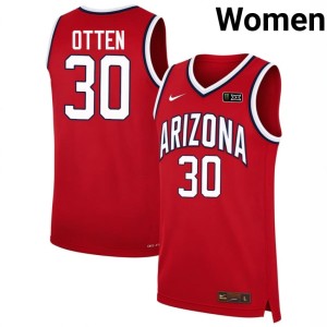 Arizona Women's Red #30 College Basketball Player Evan Otten Jersey 962831-159