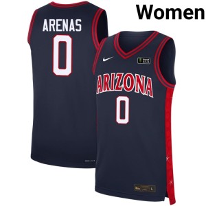 The Wildcats Gilbert Arenas Navy Replica #0 Alternate Women Jersey 306487-747