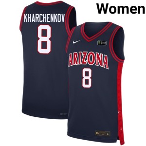 UA Alternate Navy Game Women's #8 Ivan Kharchenkov Jerseys 650798-974