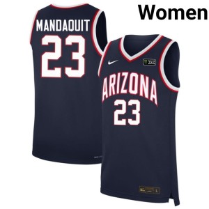University of Arizona Navy University JJ Mandaquit College Basketball #23 Womens Jerseys 842257-952
