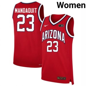 Arizona College Basketball #23 Women 2026 JJ Mandaquit Red Jerseys 983815-432
