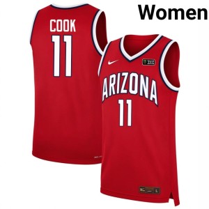 UA College Basketball Red #11 Jackson Cook Women's 2026-27 Jerseys 401910-180