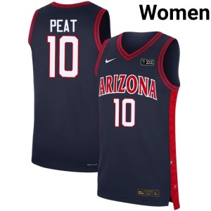 AZ Wildcats #10 Koa Peat Navy Alternate High School Women Jerseys 992349-308