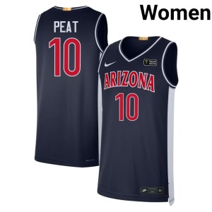 U of A Wildcats Koa Peat Retro Women Navy Game #10 Jerseys 566004-372