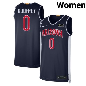 Wildcats Retro Navy RJ Godfrey Player Women #0 Jerseys 770664-886