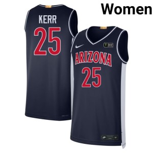Bear Down Arizona Steve Kerr Retro Game #25 Navy Womens Jerseys 684814-970