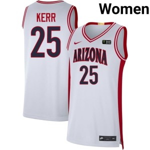 Bear Down Arizona Womens White Steve Kerr #25 Limited College Basketball Jersey 456980-911