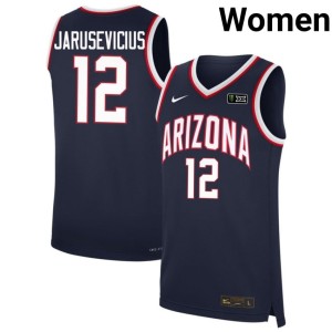 Arizona Navy College Basketball #12 Women's High School Ugnius Jarusevicius Jerseys 149367-468