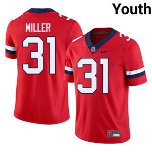 Cats Aiden Miller College Football #31 Player Red Youth Jerseys 623668-767