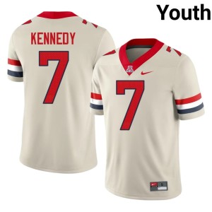 U of A Youth Chase Kennedy NCAA Cream College Football #7 Jerseys 158520-591