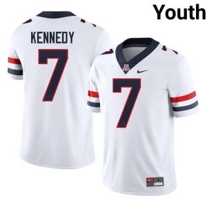 Wildcats White #7 College Football Youth Alumni Chase Kennedy Jersey 109860-820