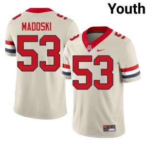 Arizona Embroidery #53 College Football Christian Madoski Youth Cream Jersey 192818-531
