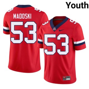 Wildcats #53 NCAA Youth Christian Madoski Red College Football Jersey 130555-391