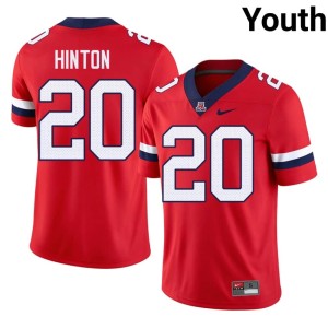 UA Wildcats College Football Youth Red Dajon Hinton Game #20 Jerseys 337374-399