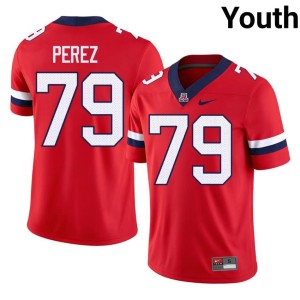 UA Wildcats Isaac Perez College Football #79 2026 Red Youth Jerseys 912796-731