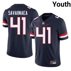 UA Wildcats NCAA Youth #41 Julian Savaiinaea Navy College Football Jersey 918093-960