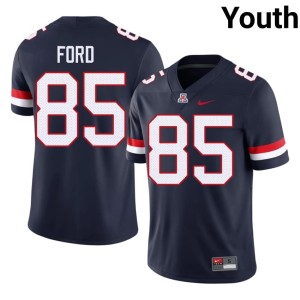 Bear Down Arizona Kellan Ford Embroidery Navy College Football #85 Youth Jersey 454401-765