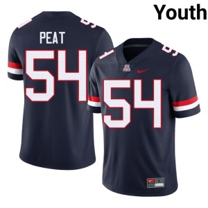 University of Arizona Keona Peat #54 Youth College Football Navy University Jerseys 836033-717