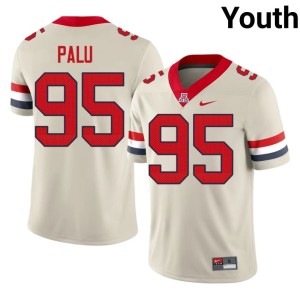 UA Wildcats Leroy Palu NCAA Youth College Football #95 Cream Jersey 480657-272