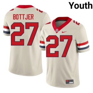 Bear Down Arizona College Football Cream Youth University #27 Lohgan Bottjer Jerseys 825347-882