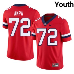 Arizona Wildcats Louis Akpa Red Limited Youth College Football #72 Jersey 496601-206